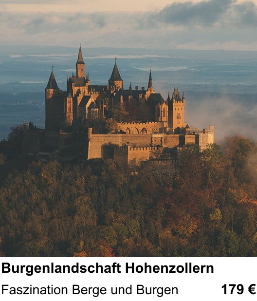 Kompositorischer Fotokurs – Burgenlandschaft Hohenzollern und Faszination Berge und Burgen