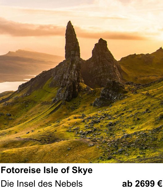 Kompositorischer Fotokurs – Fotoreise Isle of Skye und Die Insel des Nebels
