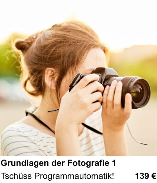 Erster Teil der Fotografie-Grundlagen erleben und fotografieren in Münster