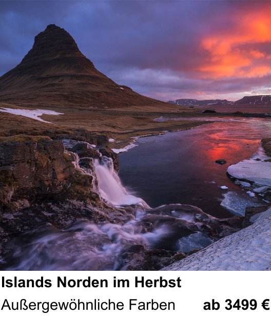 Kompositorischer Fotokurs – Islands Norden im Herbst und Außergewöhnliche Farben