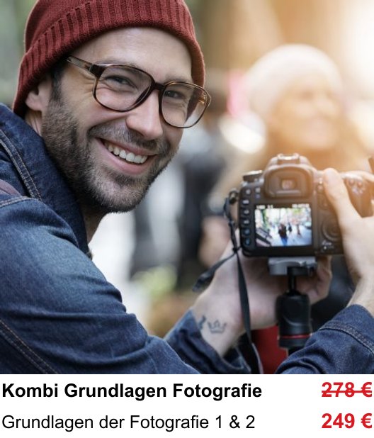 Fotografie-Basics im Kombikurs erleben und fotografieren in Münster