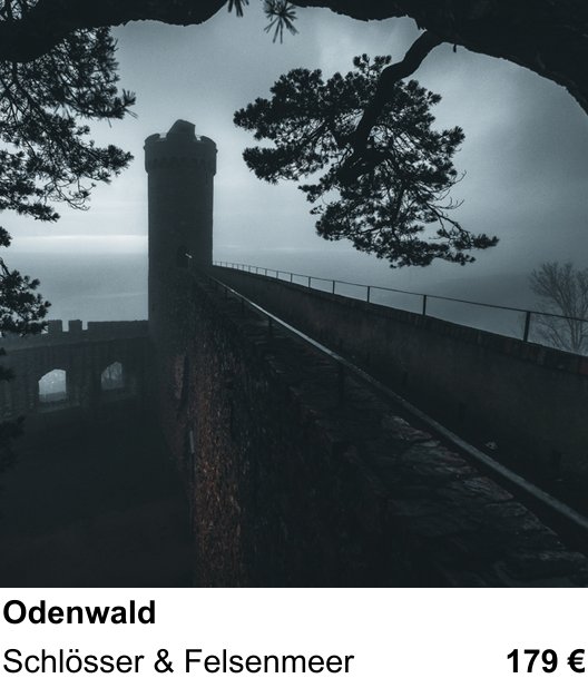 Kompositorischer Fotokurs – Odenwald und Schlösser & Felsenmeer