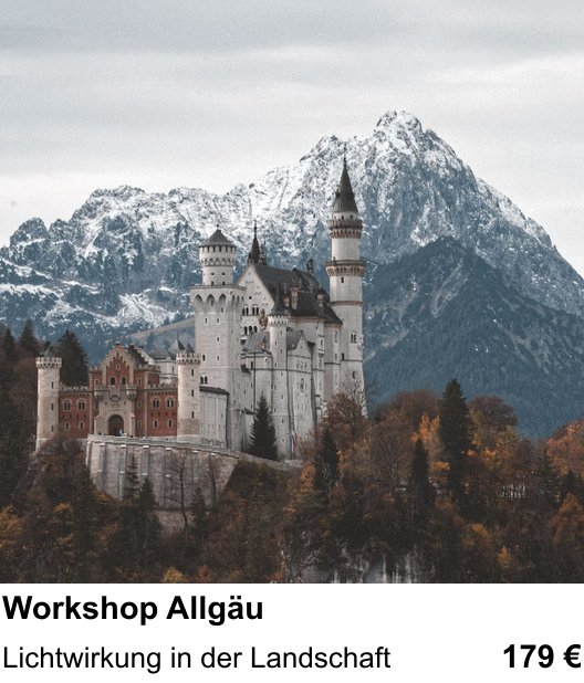 Kompositorischer Fotokurs – Workshop Allgäu und Lichtwirkung in der Landschaft